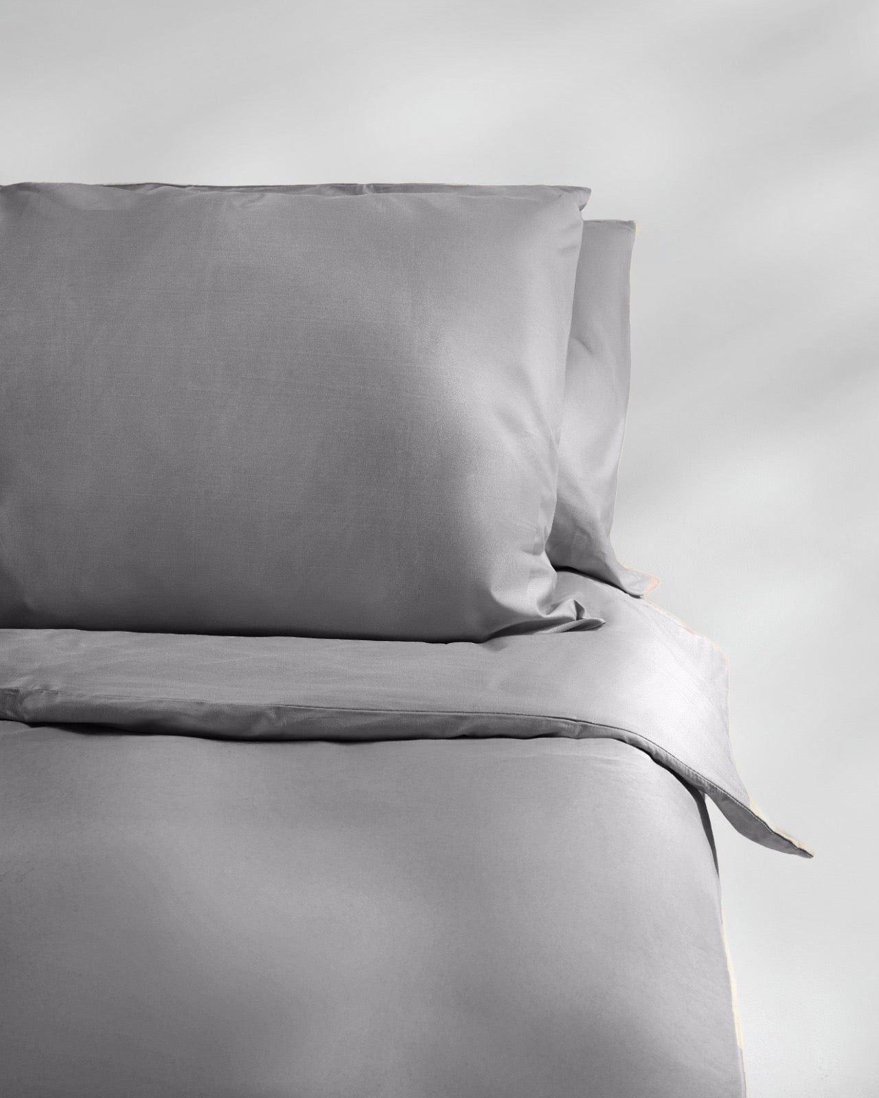Grey Plain Duvet Cover 200 TC