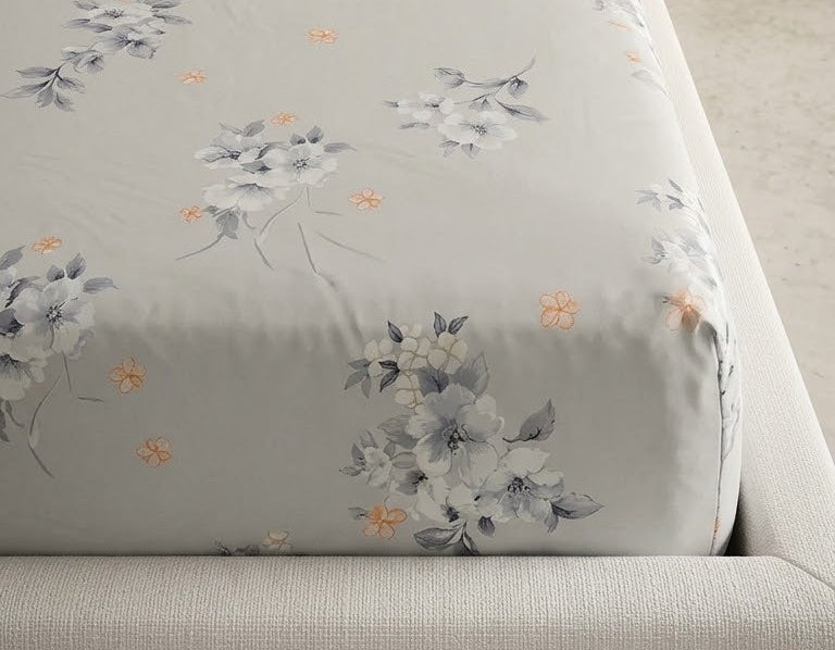 Dreamy Floral Print Fitted Sheet
