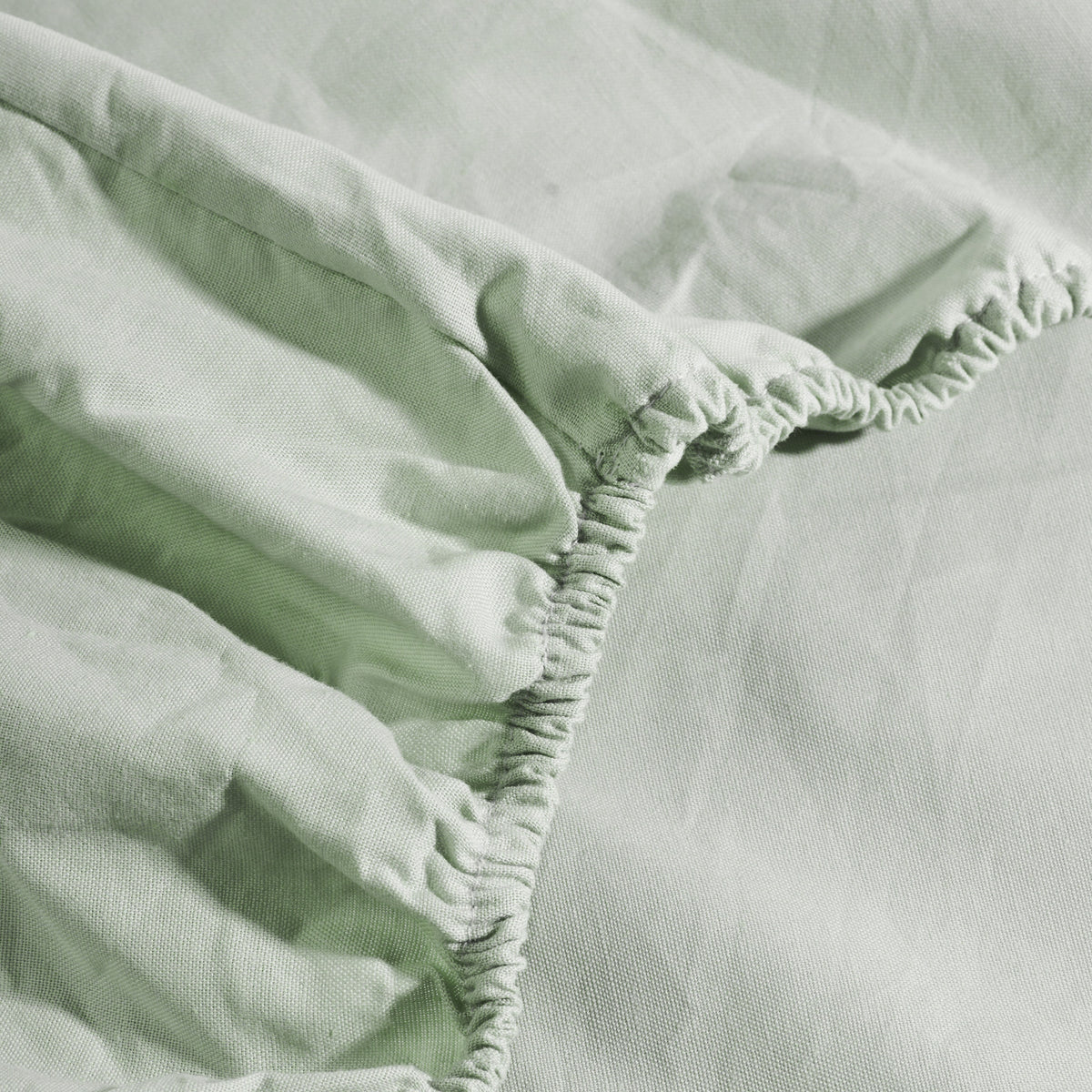 Mint Green Plain Fitted Sheet 200 TC