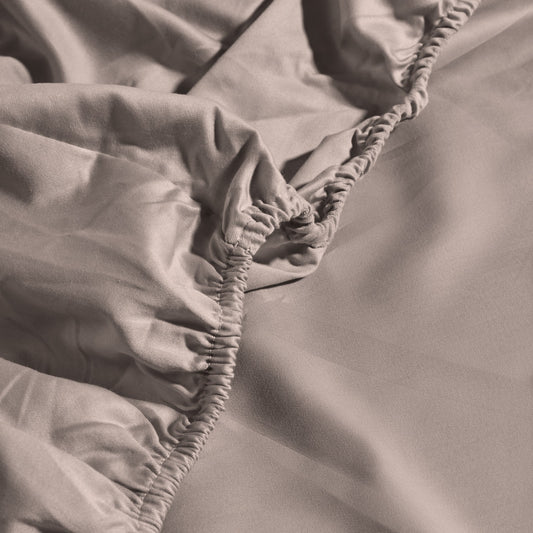 Sand Plain Fitted Sheet 200 TC