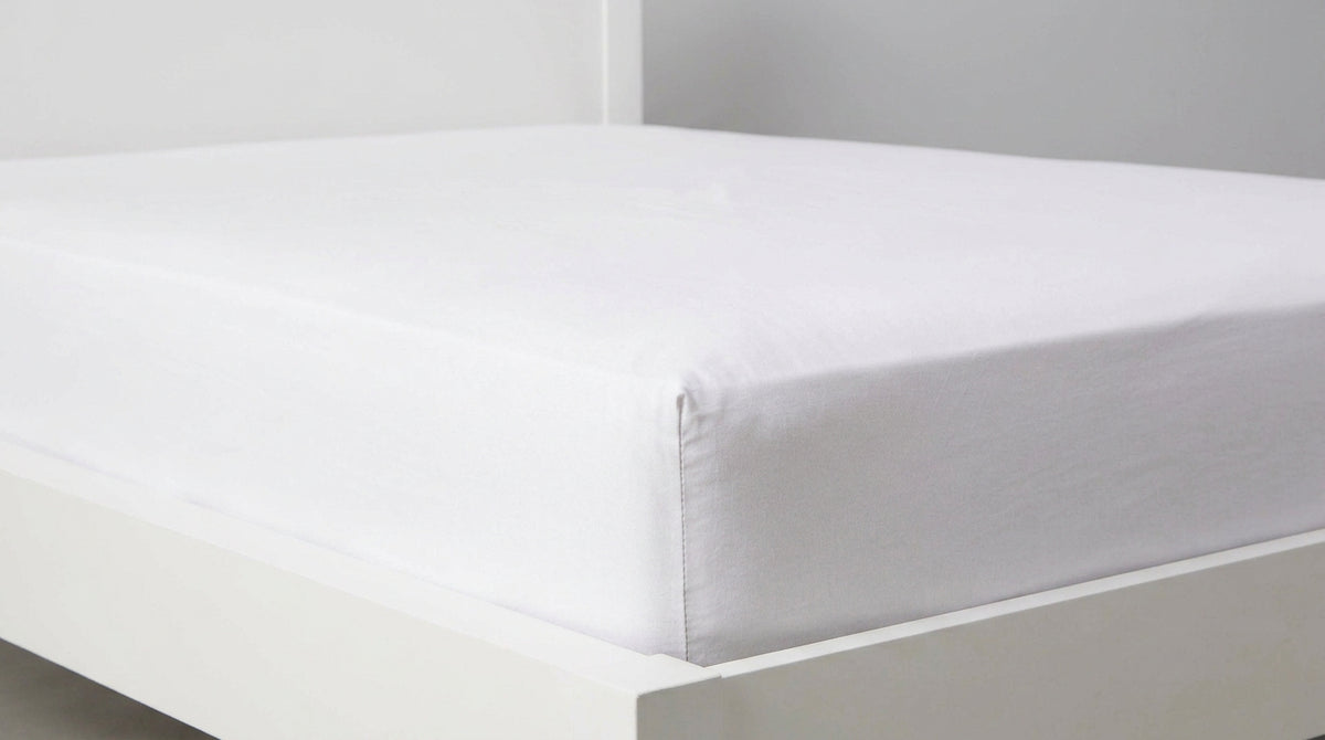 White Plain Fitted Sheet 200 TC
