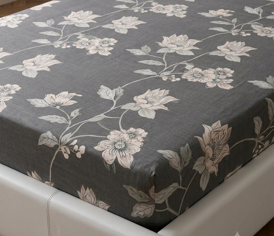 Dark Floral Fitted Sheet