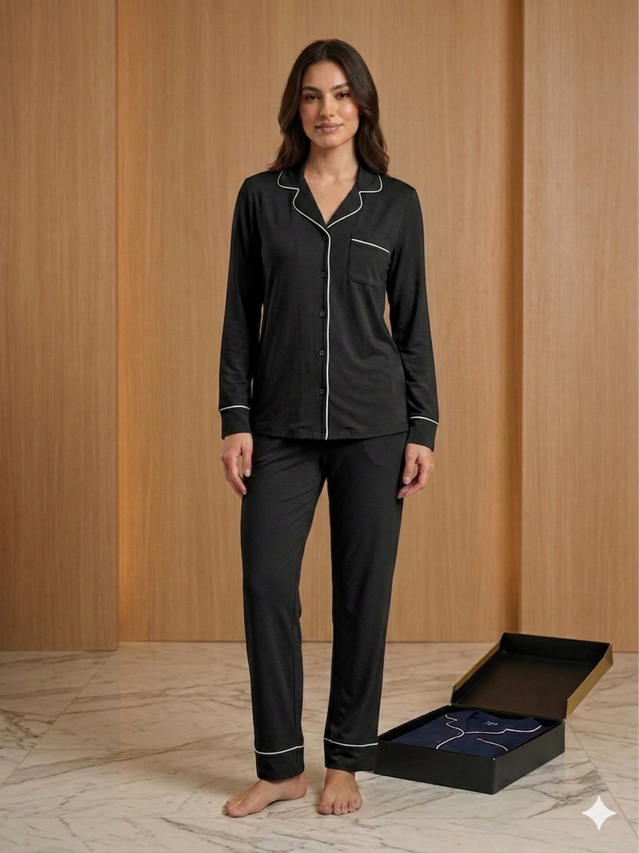 Long Sleeve Cotton Pajama Set