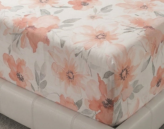 Blush Print Fitted Sheet