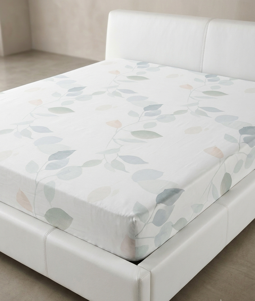 Soft Floral Fitted Sheet