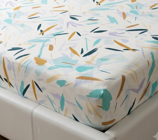 Abstract Print Fitted Sheet