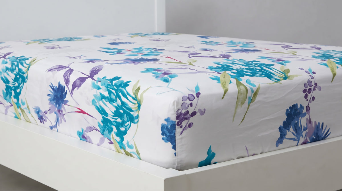 Wildflower Printed Fitted Sheet