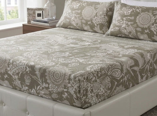Paisley Print Fitted Sheet
