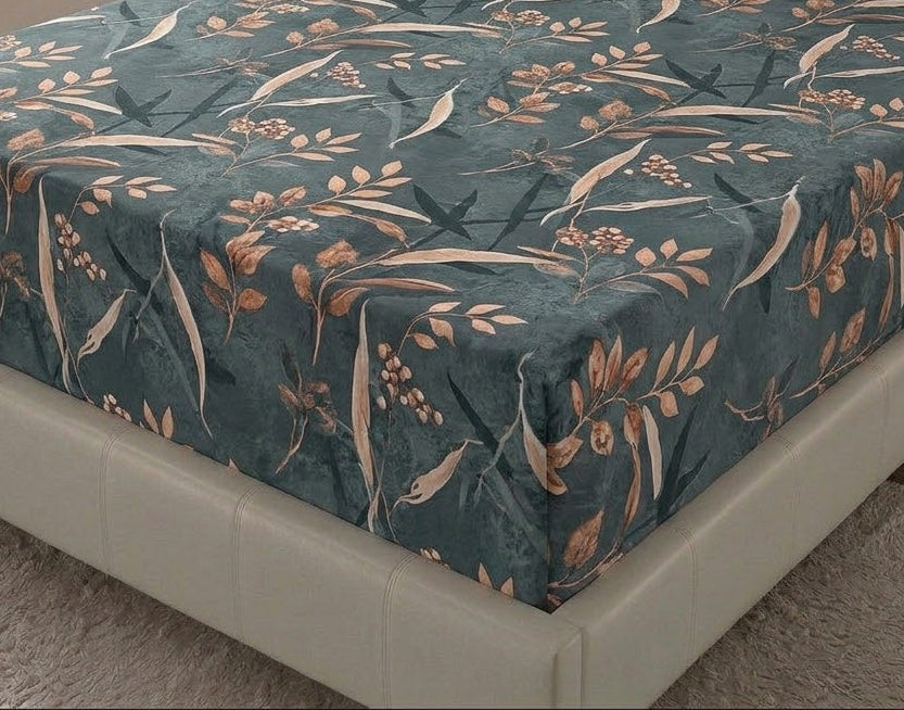 Forest Floral Print Fitted Sheet