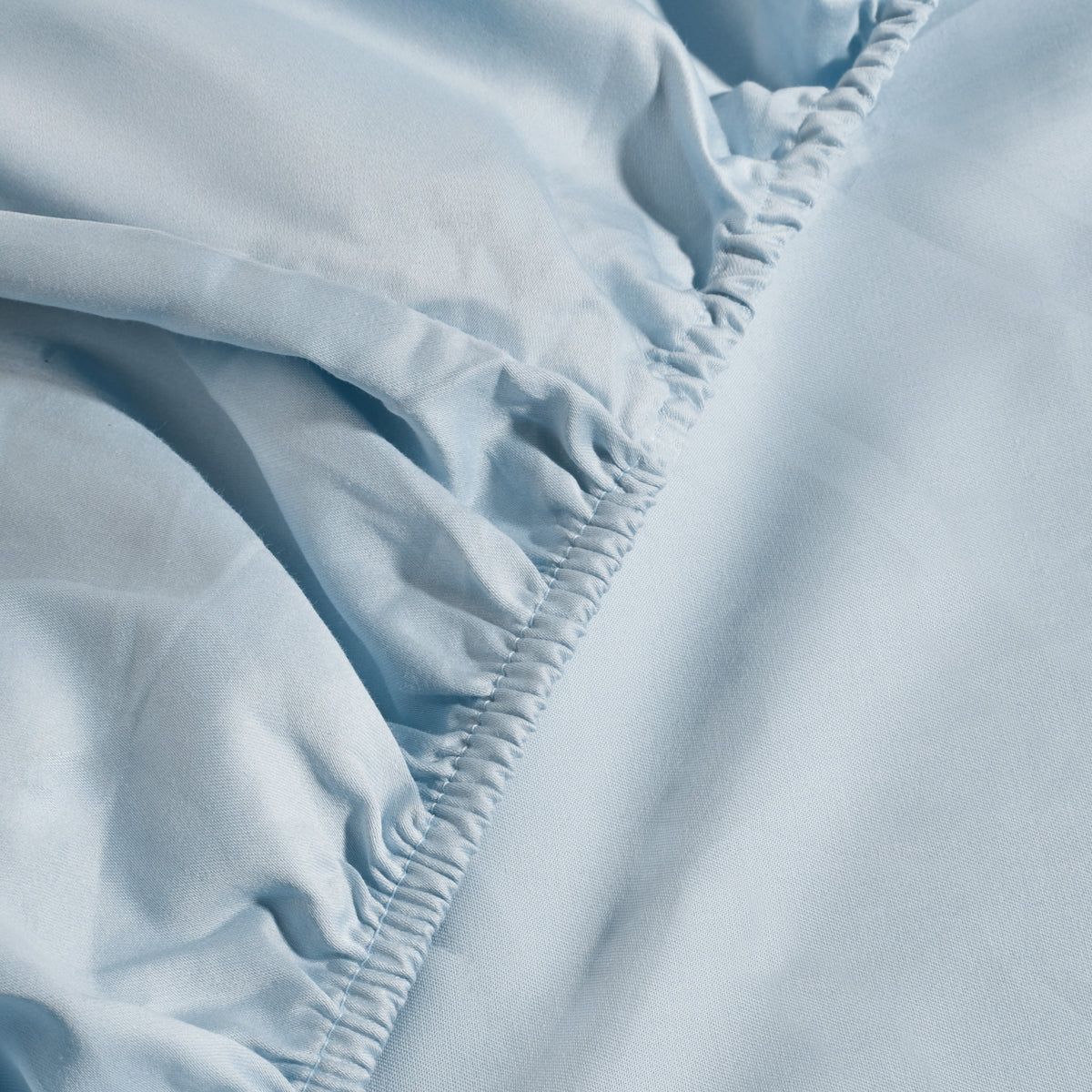 Baby Blue Plain Fitted Sheet 200 TC